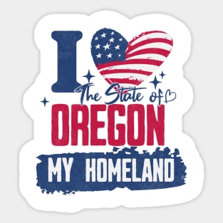 Oregon my homeland Sticker